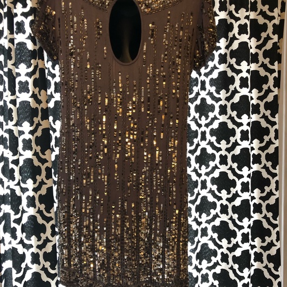 French Connection Sliding Sequin Dress - Picture 2 of 6